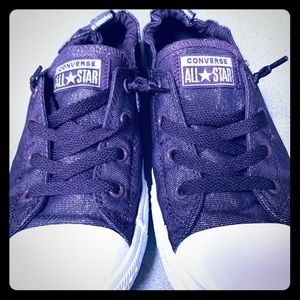 Converse Shoes - Dark purple sparkly converse Converse Shoes - Dark purple sparkly converse
